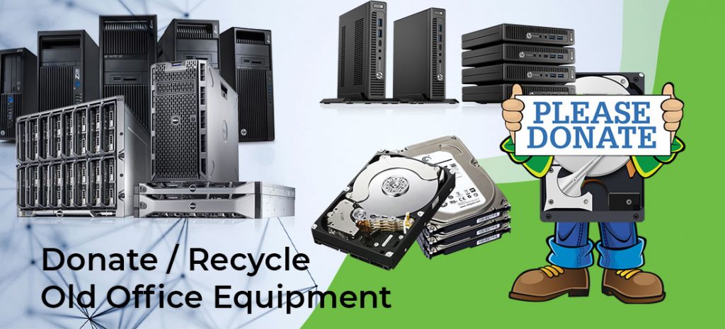 donate old office equipment